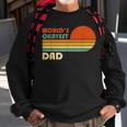 Mens Worlds Okayest Dad - Funny Father Gift - Retro Vintage Sweatshirt Gifts for Old Men