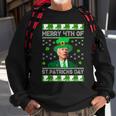Merry 4Th Of St Patricks Day Joe Biden Leprechaun Hat Clover Sweatshirt Gifts for Old Men