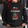 Merry Christmas Lets Go Brandon Red Truck Christmas Tree Sweatshirt Gifts for Old Men