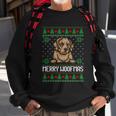 Merry Woofmas Ugly Christmas Sweater Funny Gift Sweatshirt Gifts for Old Men