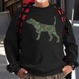 Military Pointer Camo Print Us Dog Pet Veteran Men Gift Men Women Sweatshirt Graphic Print Unisex Gifts for Old Men