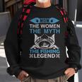 Mom The Women The Myth The Fishing The Legend Sweatshirt Gifts for Old Men