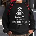 Morton Funny Surname Birthday Family Tree Reunion Gift Idea Sweatshirt Gifts for Old Men