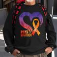 Ms Warrior Heart Multiple Sclerosis Awareness Month Sweatshirt Gifts for Old Men