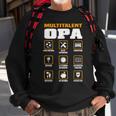 Multitalent Opa Sweatshirt mit lustigen Icons, Sweatshirt für Großväter Geschenke für alte Männer