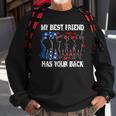 My Best Friend Has Your Back MilitarySweatshirt Gifts for Old Men