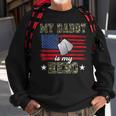 My Daddy Is My Hero Military Dad American Flag Army Proud Ar Sweatshirt Gifts for Old Men