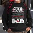 My Favorite Nurse Calls Me Dad Support Frontline Sweatshirt Gifts for Old Men