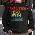 Nail Tech Hero Myth Legend Vintage Maniküreist Sweatshirt Geschenke für alte Männer