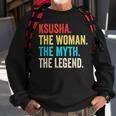 Name Ksusha Die Frau Der Mythos Und Die Legende Sweatshirt Geschenke für alte Männer