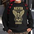 Never Underestimate The Power Of Bingman Personalized Last Name Sweatshirt Gifts for Old Men