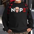 Nope Biden V2 Sweatshirt Gifts for Old Men