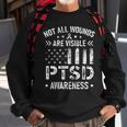 Not All Wounds Are Visible Ptsd Awareness Us Veteran Soldier Sweatshirt Gifts for Old Men
