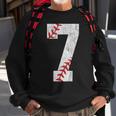 Number 7 Vintage 7Th Birthday Baseball Lover 7 Years Old Sweatshirt Gifts for Old Men