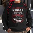 Nunley Blood Runs Through My Veins Sweatshirt Gifts for Old Men