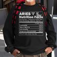 Nutrition Facts Horoscope Zodiac Aries Sweatshirt Gifts for Old Men
