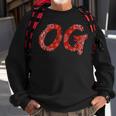 Og Original Gangster Compton Red Bandana-Print Sweatshirt Gifts for Old Men
