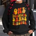 One Thankful Dance Teacher Thanksgiving Groovy Men Women Sweatshirt Graphic Print Unisex Gifts for Old Men