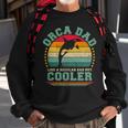 Orca Dad Like A Regular Dad But Cooler Father’S Day Long SleeveSweatshirt Gifts for Old Men