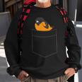 Oriole Bird In The Pocket Cute Pocket Oriole Sweatshirt Gifts for Old Men