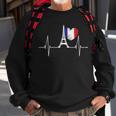 Paris Skyline Heartbeat French Flag Heart With Eiffel Tower Men Women Sweatshirt Graphic Print Unisex Gifts for Old Men