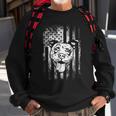 Patriotic Pitbull American Flag Dog Lover Sweatshirt Gifts for Old Men