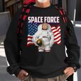 Patriotic Space Force American Flag Donald Trump Sweatshirt Gifts for Old Men