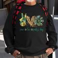 Peace Love Pattys Day St Patricks Day Gifts Sweatshirt Gifts for Old Men