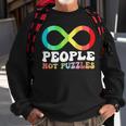 People Not Puzzles Autism Awareness Neurodiversity Inclusion Sweatshirt Gifts for Old Men