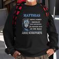 Personalisiertes Matthias Sweatshirt mit Löwenmotiv & inspirierendem Zitat Geschenke für alte Männer
