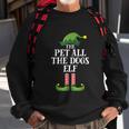 Pet All The Dogs Elf Matching Family Group Christmas Pajama V2 Sweatshirt Gifts for Old Men