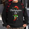 Photographer Elf Costume Funny Christmas Gift Team Group Men Women Sweatshirt Graphic Print Unisex Gifts for Old Men