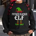 Physics Teacher Elf Funny Matching Family Christmas Pajamas Men Women Sweatshirt Graphic Print Unisex Gifts for Old Men