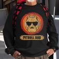 Pitbull Dad Dog With Sunglasses Pit Bull Father & Dog Lovers Sweatshirt Gifts for Old Men