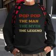 Poppop The Man The Myth The Legend Vintage Daddy Gift Sweatshirt Gifts for Old Men