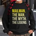 Postal Worker Mailman Gift The Man Myth Legend Cute Gift V2 Sweatshirt Gifts for Old Men