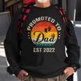 Promoted To Dad Est 2022 Vintage Sun Family Soon To Be Dad Sweatshirt Gifts for Old Men
