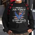 Proud Air Force Step-Dad Veteran Vintage Flag Veterans Day Sweatshirt Gifts for Old Men