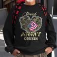 Proud Army Cousin With Heart American Flag For Veteran Sweatshirt Gifts for Old Men