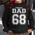 Proud Basketball Dad Number 68 Birthday Funny Fathers Day Sweatshirt Gifts for Old Men
