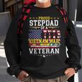 Proud Stepdad Vietnam War Veteran Matching With Stepson Sweatshirt Gifts for Old Men
