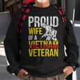 Proud Veteran Wife Gift Vietnam Veterans Day Men Women Sweatshirt Graphic Print Unisex Gifts for Old Men