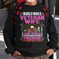 Proud World War 2 Veteran Wife Military Ww2 Veterans Spouse Men Women Sweatshirt Graphic Print Unisex Gifts for Old Men