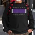 Purple Heart Award Veteran Combat Wounded Sweatshirt Gifts for Old Men
