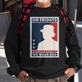 Red Friday Female Soldier Salute Minimalistic ArmyVeteran Men Women Sweatshirt Graphic Print Unisex Gifts for Old Men
