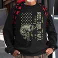 Reel Cool Papa Camouflage American Flag Fathers Day Gift Sweatshirt Gifts for Old Men