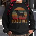 Retro Beagle Dad Gift Dog Owner Pet Tricolor Beagle Father Sweatshirt Gifts for Old Men