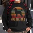 Retro Poodle Dad Dog Owner Pet Poodle Father Sweatshirt Gifts for Old Men