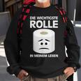 Rolle Klopapier Toilettenpapier Lustige Sprüche Witzige Wc Sweatshirt Geschenke für alte Männer