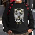 Sage Name- In Case Of Emergency My Blood Sweatshirt Gifts for Old Men